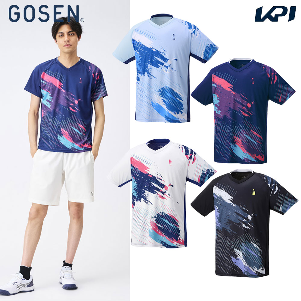 ゴーセン GOSEN テニスウェア ユニセックス ゲームシャツ T2440 2024FW