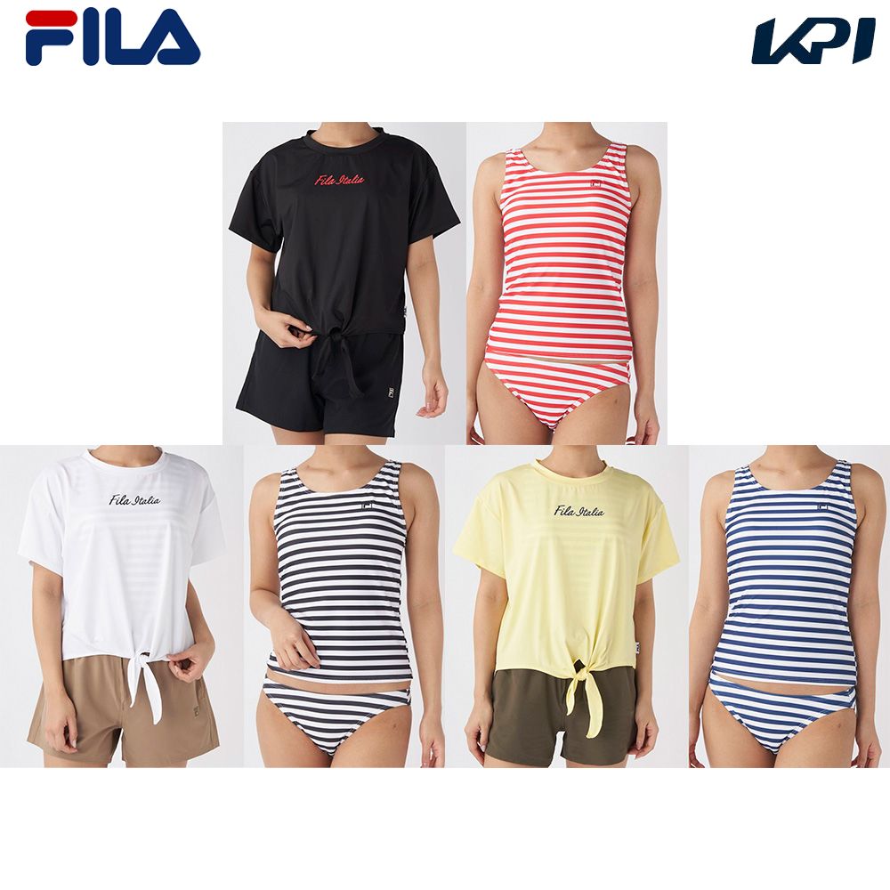 【楽天市場】フィラ FILA アウトドアウェア レディース Tシャツ＋タンキニ4点セット 223703 2023SS：pro sports