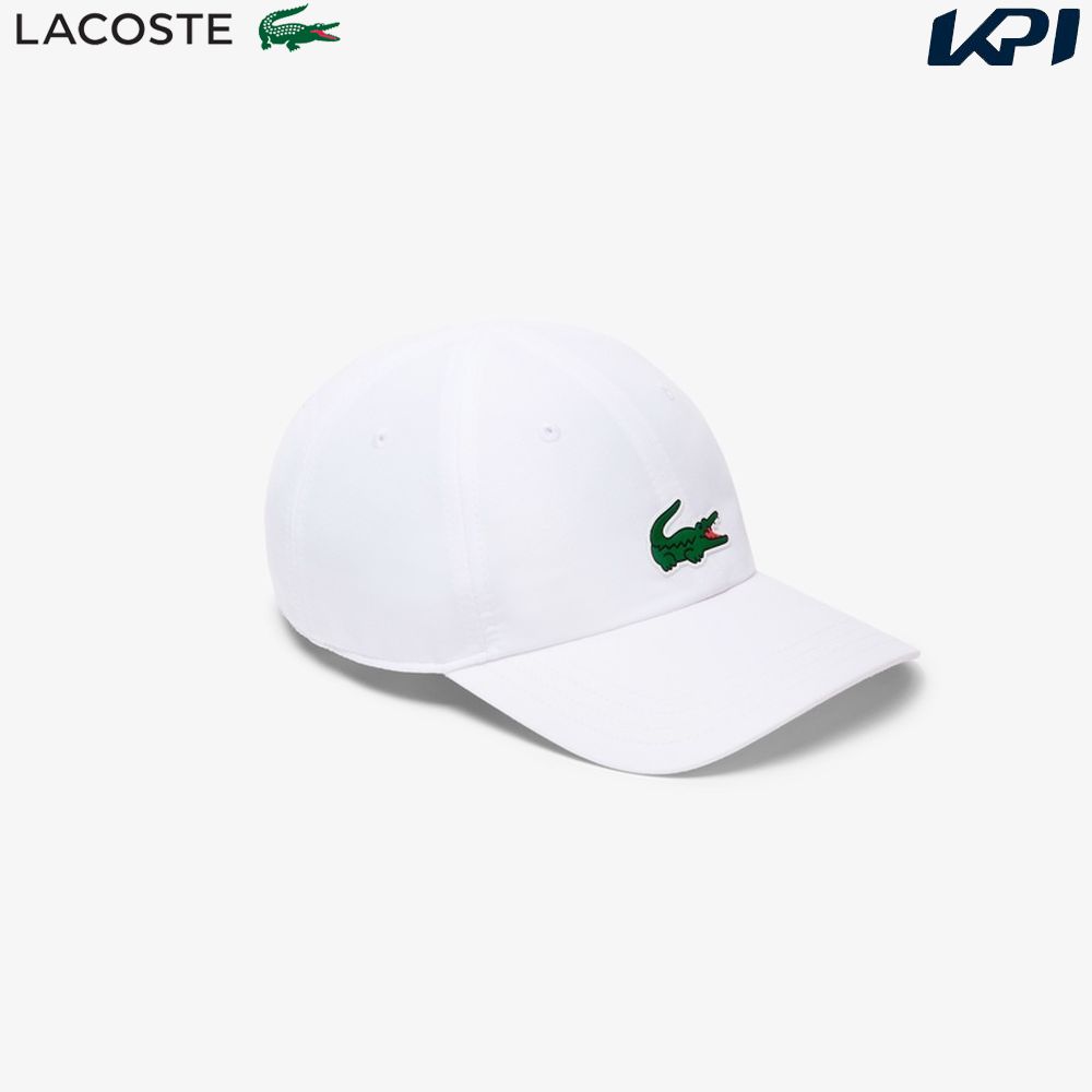 ラコステ LACOSTE テニスキャップ・バイザー メンズ 「ノバク・ジョコビッチ」フロントワニロゴキャップ ホワイト RK2450-99-001「タオルキャンペーン対象」『即日出荷』
