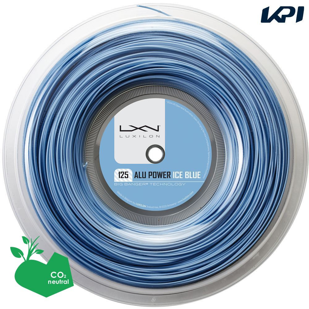 【SDGsプロジェクト】ルキシロン LUXILON テニスガット・ストリング ALU POWER 125 ICE BLUE REEL アルパワー125 アイスブルー 220mロール WRZ990100BL