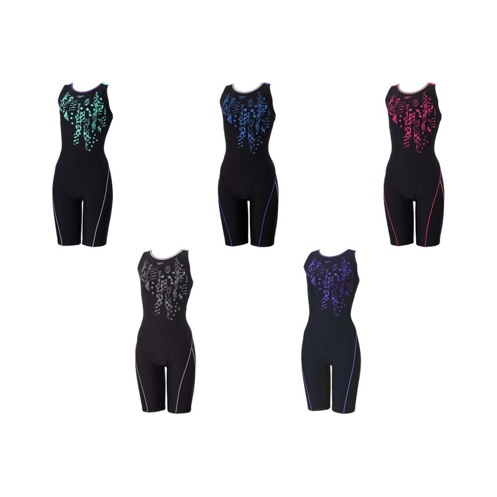 スピード Speedo 水泳水着 レディース Crash Dot Loosen Kneeskin SFW12563