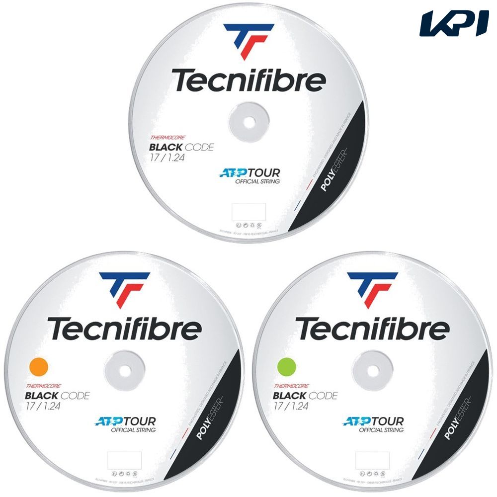 「最短当日出荷」テクニファイバー Tecnifibre テニスガット・ストリング  BLACK CODE （ブラックコード） 1.24mm  200mロール TFR411 TFSR401