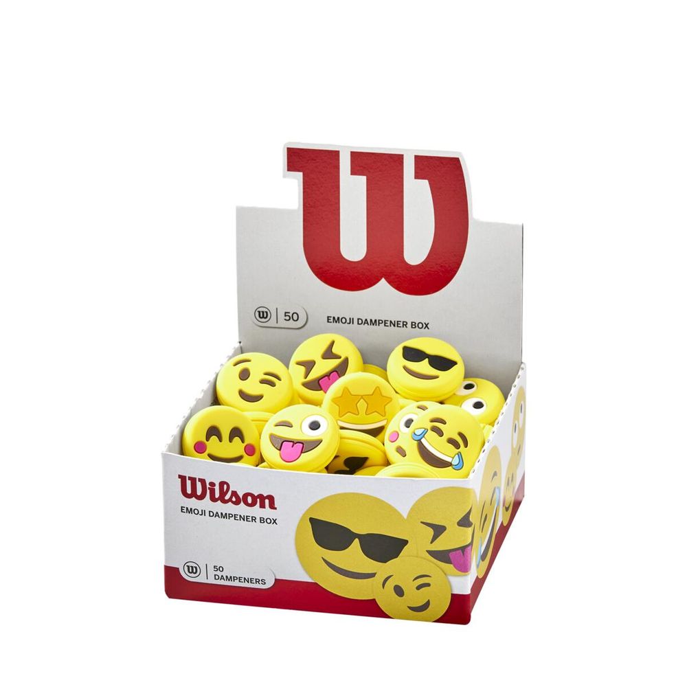 ウイルソン Wilson テニス振動止め Emoji Dampener Box 絵文字 ダンプナー50個入り 1箱 Wr 送料無料 Rentmy1 Com