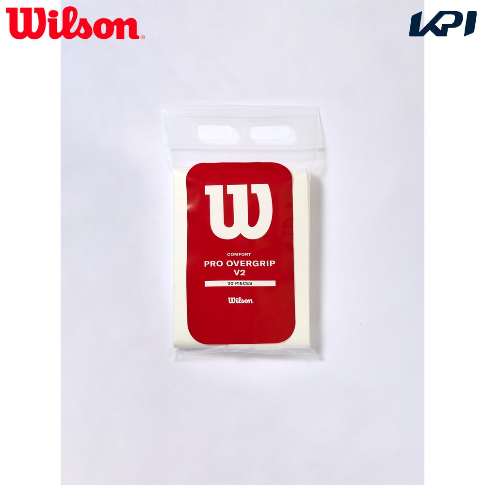 wilson - 【新品】Wilson　ウィルソン プロオーバーグリップ　V2　ホワイト　30本入 Wilson ウイルソン PRO OVERGRIP V2 プロオーバーグリップ WHITE