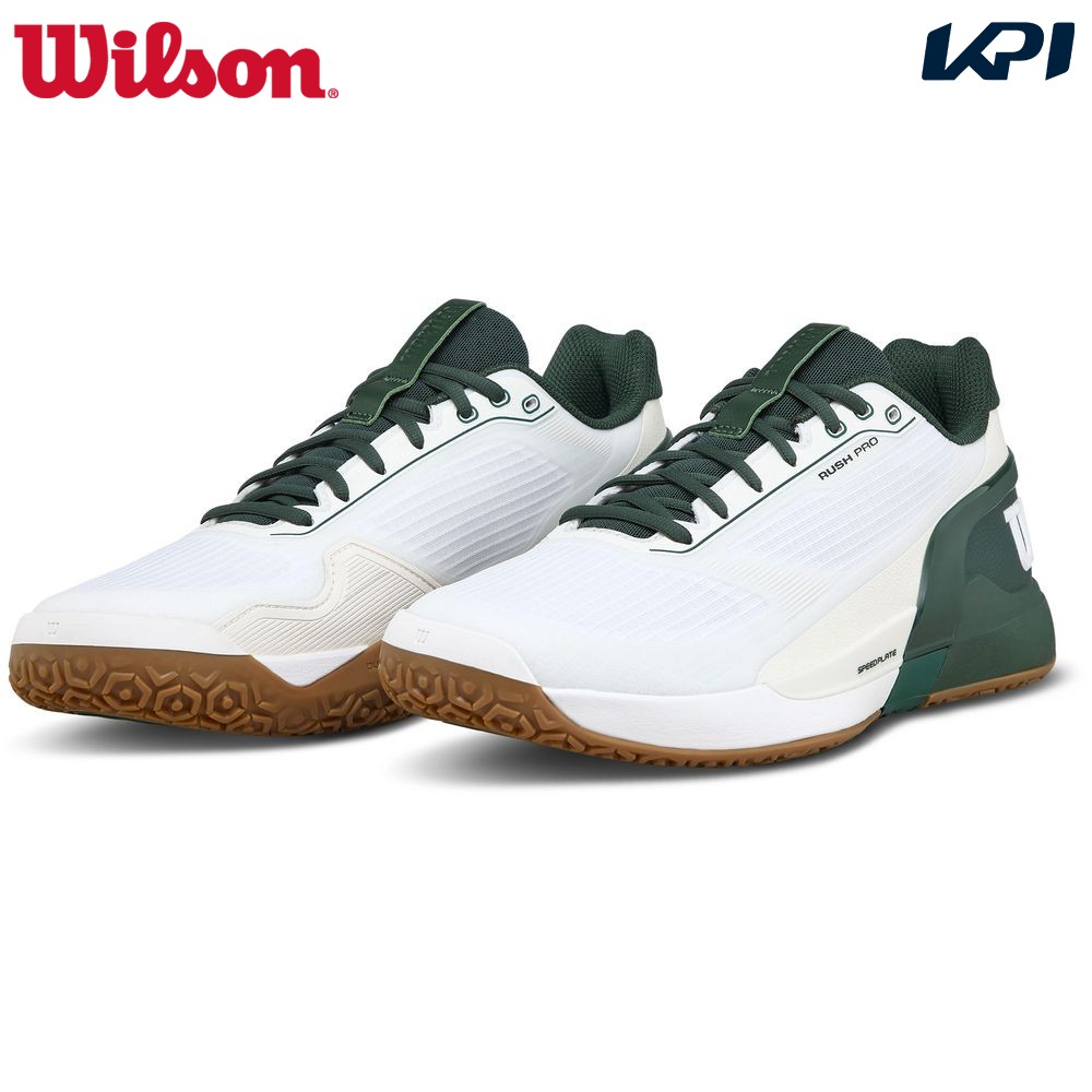 ウイルソン Wilson 庭球シューズ メンズ  混雑時労働者階級5 オムニ RUSH PRO 5 OMNI Wh／Sycamo 7 WRS340090U