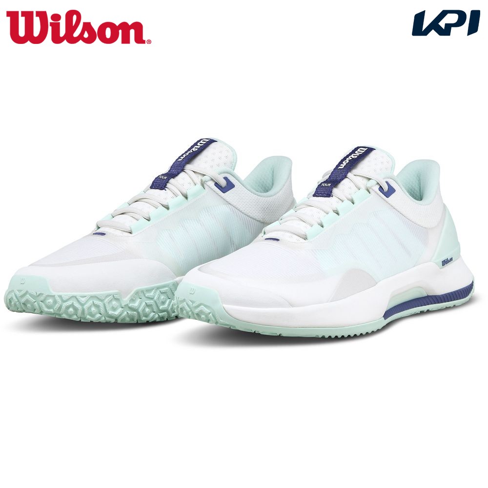 ウイルソン Wilson テニスシューズ レディース イントリーグ ツアー オムニ INTRIGUE TOUR OMNI Wh／Bay 6 WRS340110U