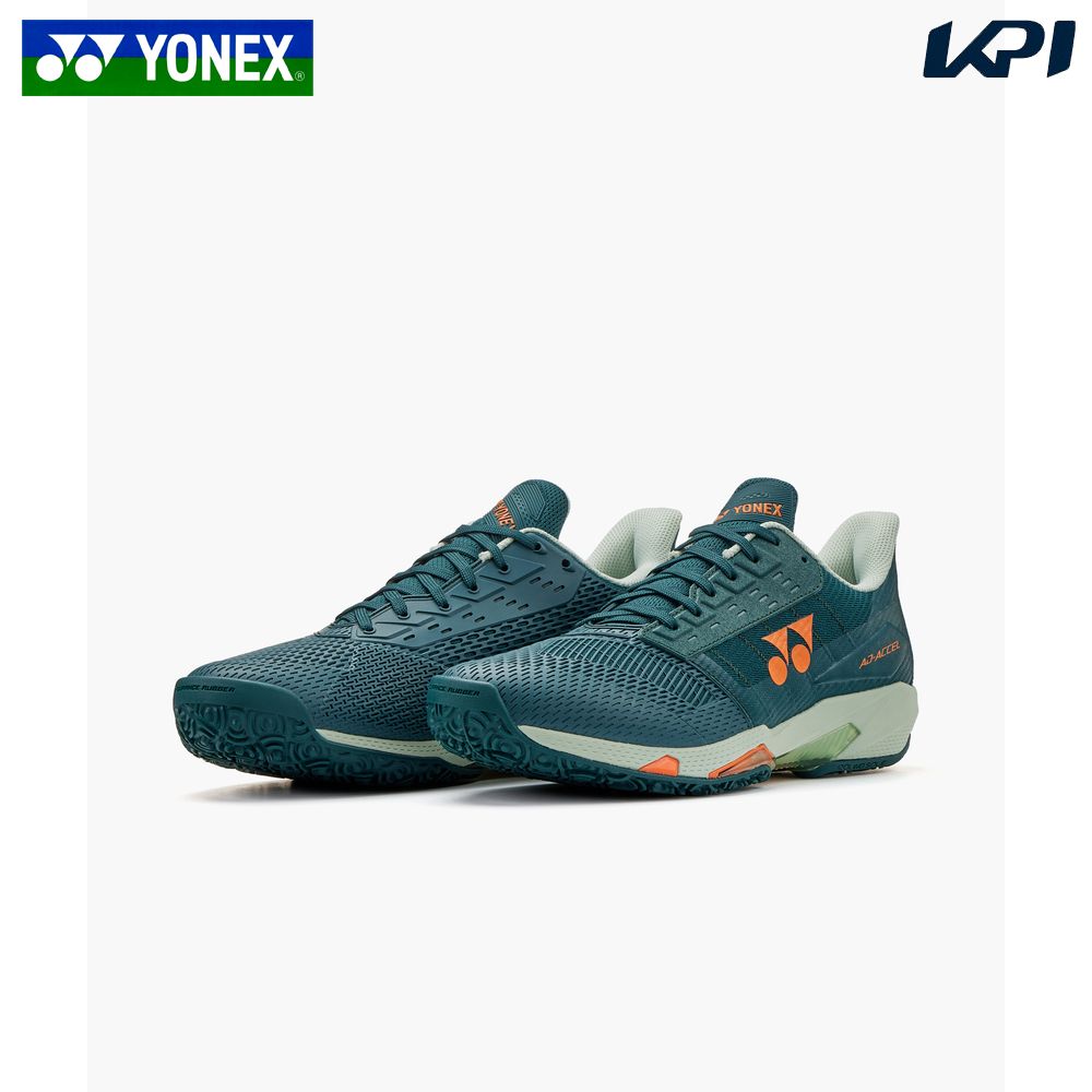 ヨネックス YONEX 庭球シューズ ユニ一発やる   パワークッションアドアクセルMGC ティールグリーン SHTAAMG-544「エントリーでシューレースプレゼント」