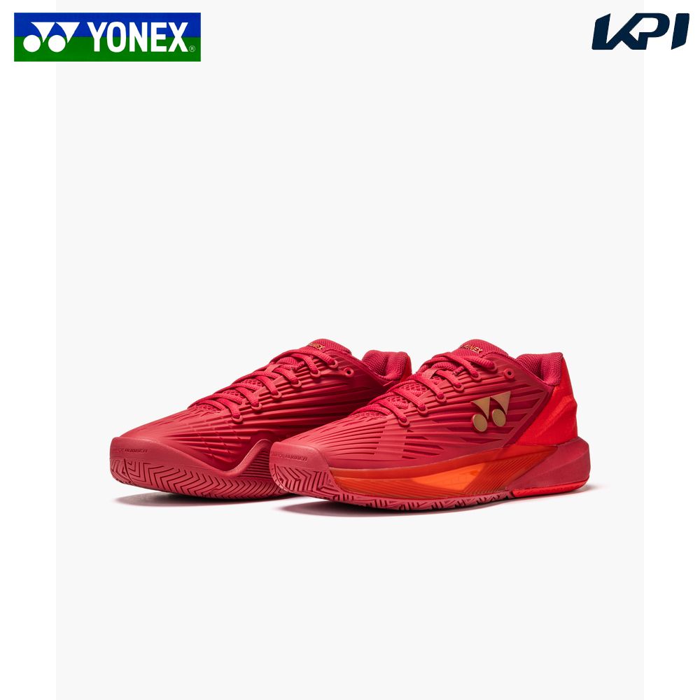 ヨネックス YONEX 庭球シューズ ユニ一発やる   パワークッションエクリプション5MAC ルビー赤いこと SHTE5MAC-338「エントリーでシューレースプレゼント」