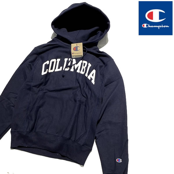 爆売り Columbia University Champion Reverse Weave Hoodie チャンピオン リバースウィーブ パーカー コロンビア大学限定モデル Navy Prossimo 宅送 Habs Edu Kw