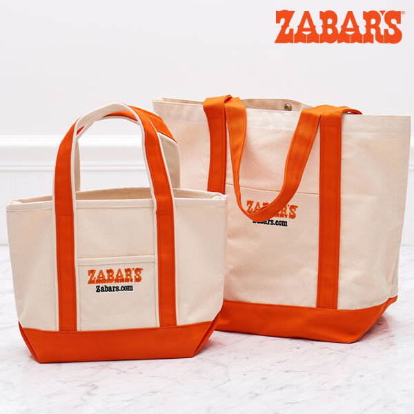 【楽天市場】Zabar's Signature Canvas Tote Bag large ゼイバーズ シグネチャー キャンバス トートバッグ