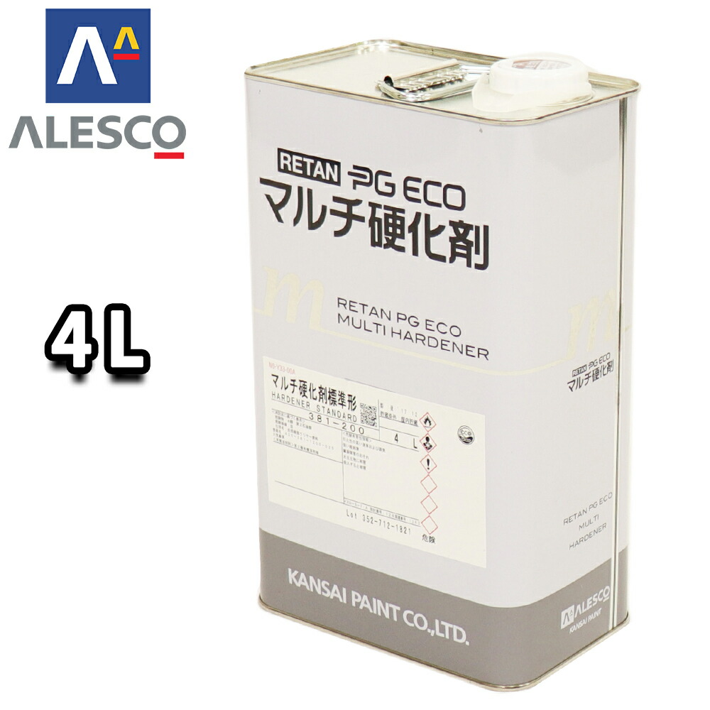 ケ*イ様 No.55①　カンペ　エコ硬化剤　4ℓ 楽天市場】関西ペイント【レタンPGハイブリッドエコ硬化剤 4L