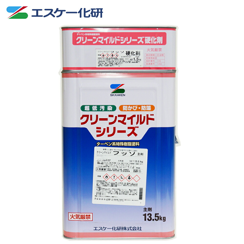 クリーンマイルドフッソ 3分艶 15kgセット 濃彩色 エスケー化研 外壁 塗料