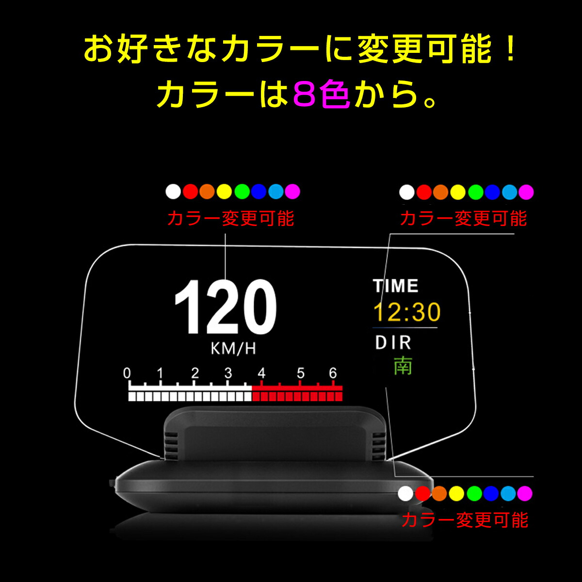 ヘッドアップディスプレイ 地デジチューナー 27の機能 48種類のフルカーデータ 変換 Hud Hdmi C1 二重表示防止 バッテリー電圧 Obd2 Gps 速度計 車 Usb 27の機能 48種類のフルカーデータ 屋外 車用品 大画面 スピードメーター Usb 二重表示防止 6ヶ月保証車用品 バイク