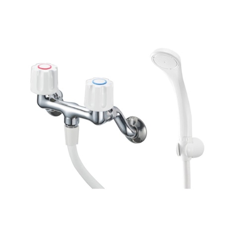 楽天市場】サンエイ SK11-W-13 ツーバルブシャワー混合栓 : スイスイマート