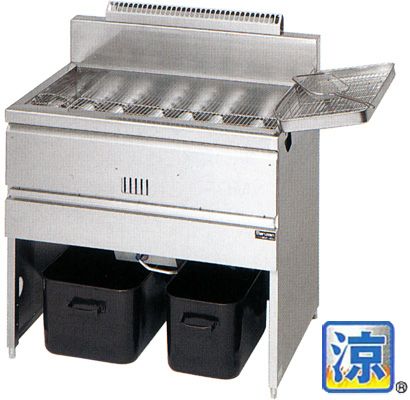 楽天市場】マルゼン 涼厨ガスフライヤー 1槽式 MGF-C18K W430・D610