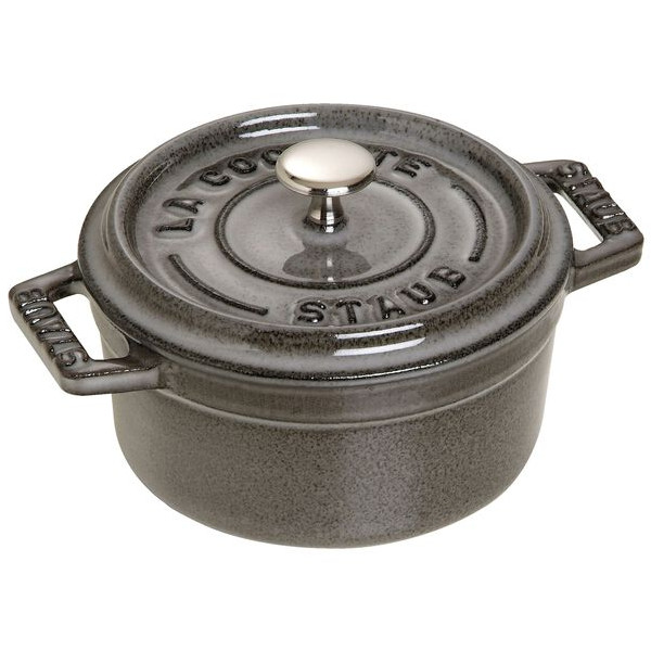 staub ストウブ ピコ ココット 丸 10cm IH対応 グレー