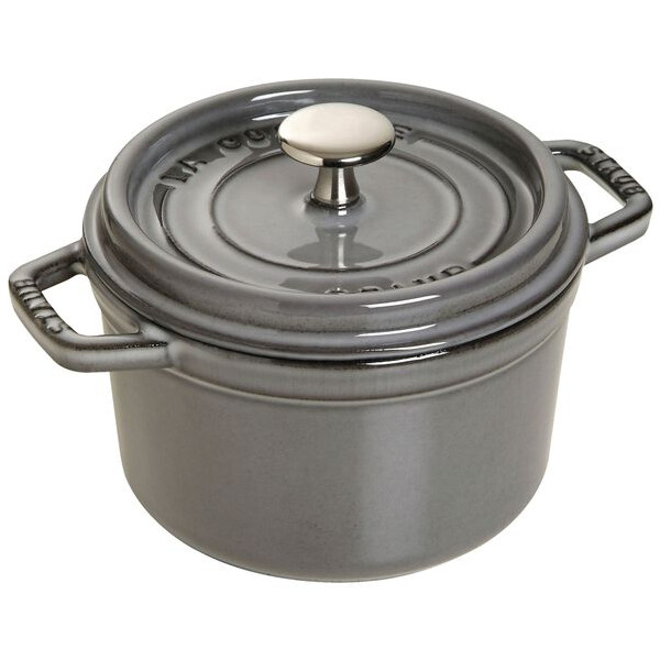 staub ストウブ ピコ ココット 丸 14cm IH対応 グレー