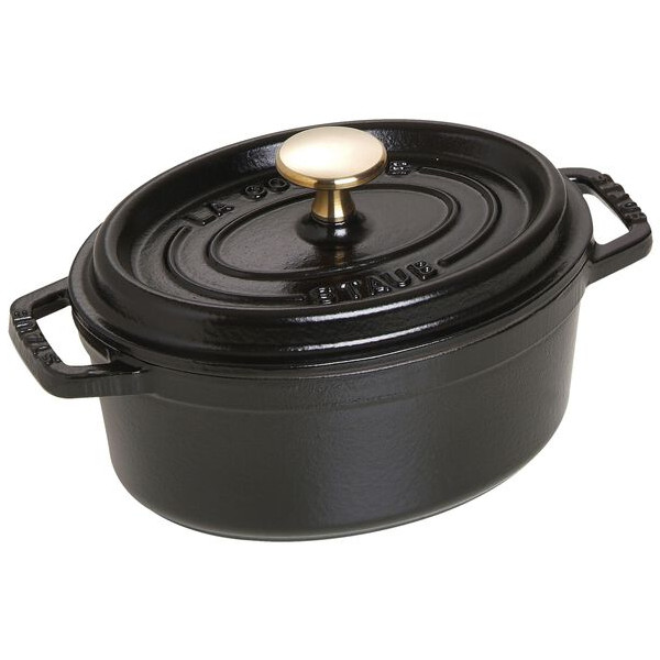 staub ストウブ ピコ ココット 楕円 17cm IH対応 ブラック