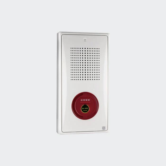 【お取り寄せ】ﾌﾗｯﾄ型非常警報一体型ﾌﾟﾚｰﾄ防雨型 BCM-TPW