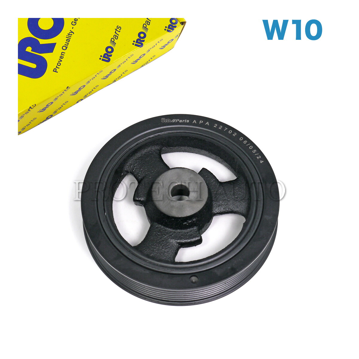 URO製 BMW MINI ミニ R50 R52 クーパー Cooper ワン One 1.6i クランクプーリー/バイブレーションダンパー W10 エンジン用 11237829906|プロテックオートパーツ