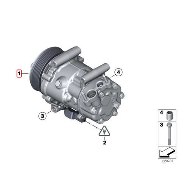 BMW MINI ミニ ACコンプレッサー 64529213175 64522758433 エアコン