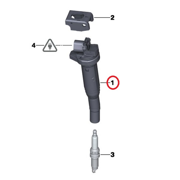 【楽天市場】純正OEM DELPHI製 BMW 1シリーズ E87 E88 E82 F20 イグニッションコイル 1本 12138616153