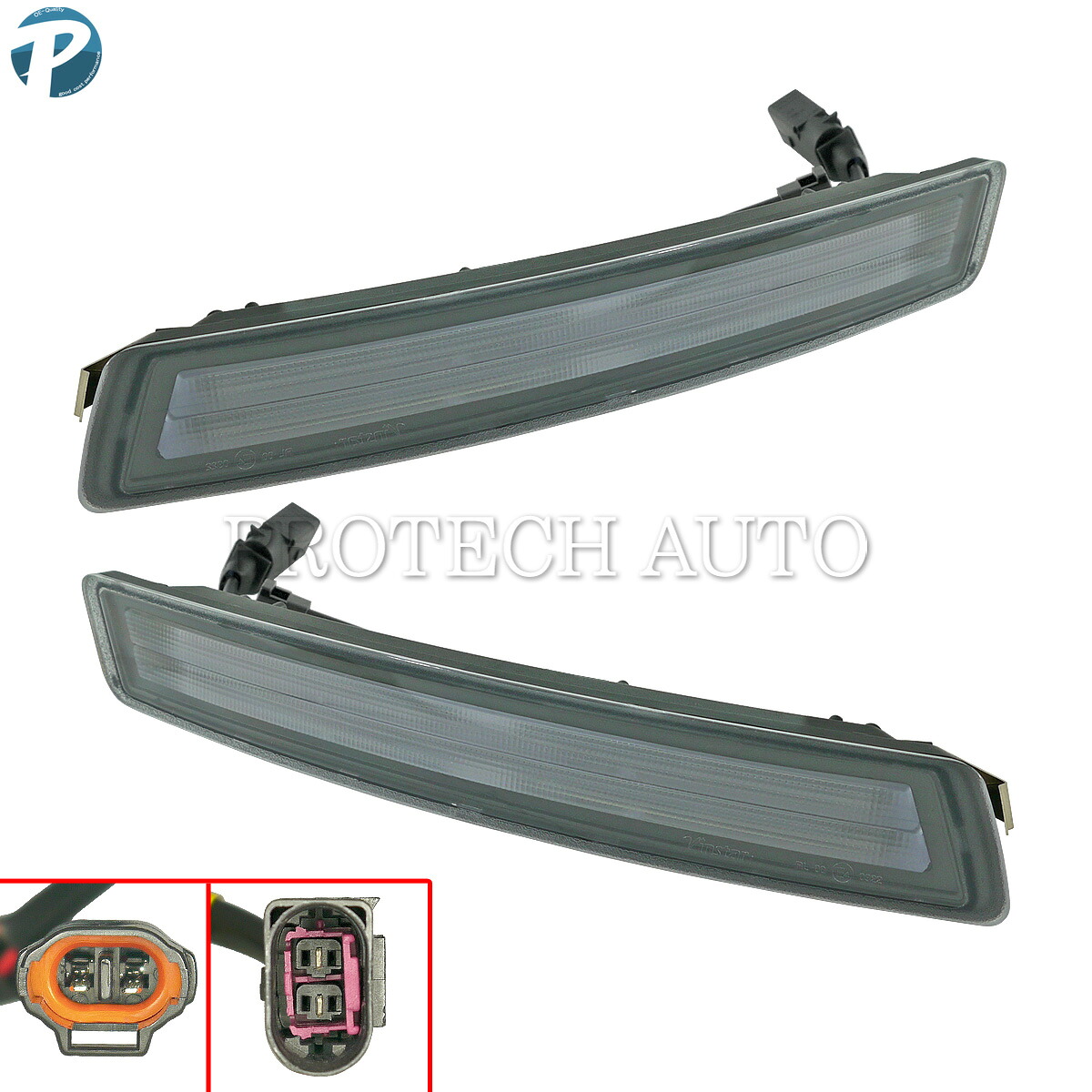 VW フォルクスワーゲン New Bettle ニュービートル フロント LED ウインカーランプ デイライト付き クリア 左右セット 1C0953041R 1C0953042R 2006-2010年式 後期用｜プロテックオートパーツ