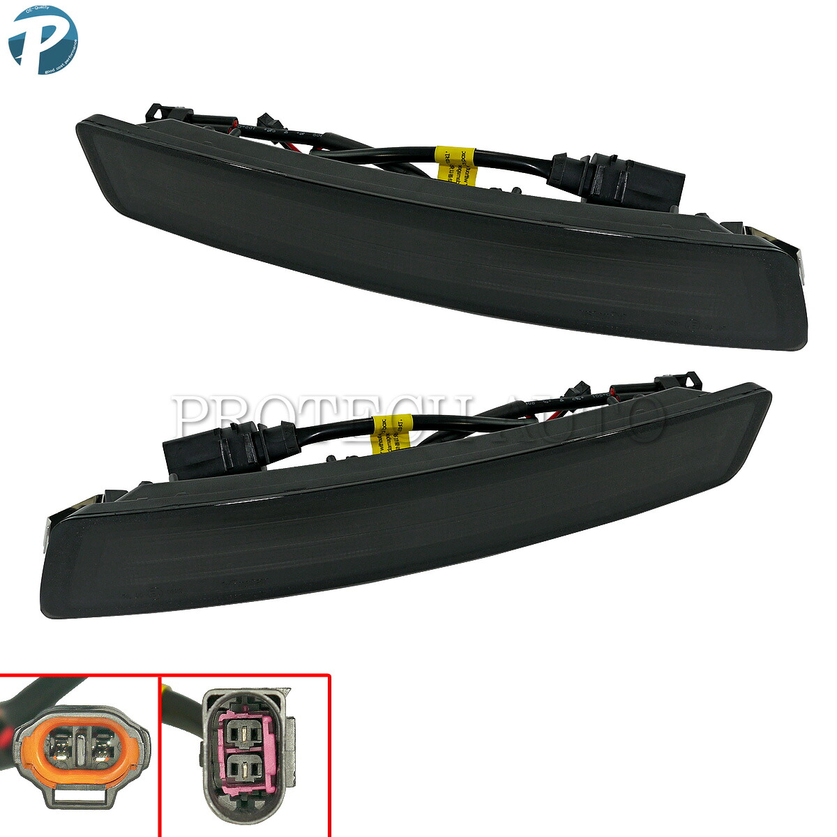 VW フォルクスワーゲン New Bettle ニュービートル フロント LED ウインカーランプ デイライト付き スモーク 左右セット 1C0953041R 1C0953042R 2006-2010年式 後期用