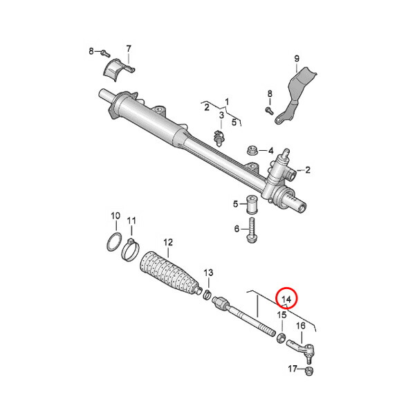 MEYLE製VWフォルクスワーゲンステアリングタイロッドASSY右側