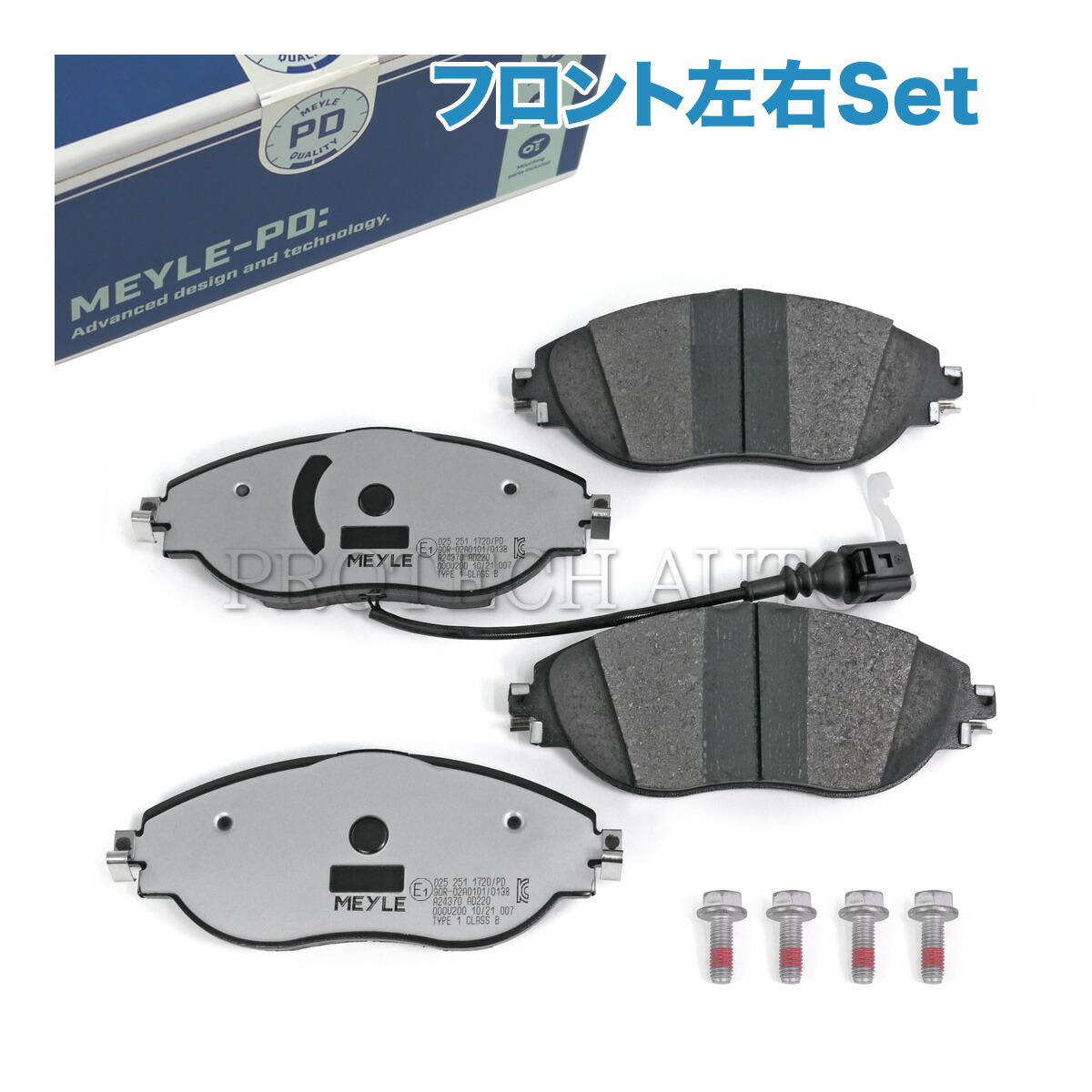 MEYLE製 VW CC 358/B7 PASSAT パサート 357/B6 362/365/B7 3G5/B8 SHARAN シャラン 7N フロント ブレーキパッド PD.ver センサー付き 3C0698151E 3C0698151F 3C0698151G 3C0698151H 7N0698151A 7N0698151B 7N0698151C 7N0698151D 7N0698151E 7N0698151F