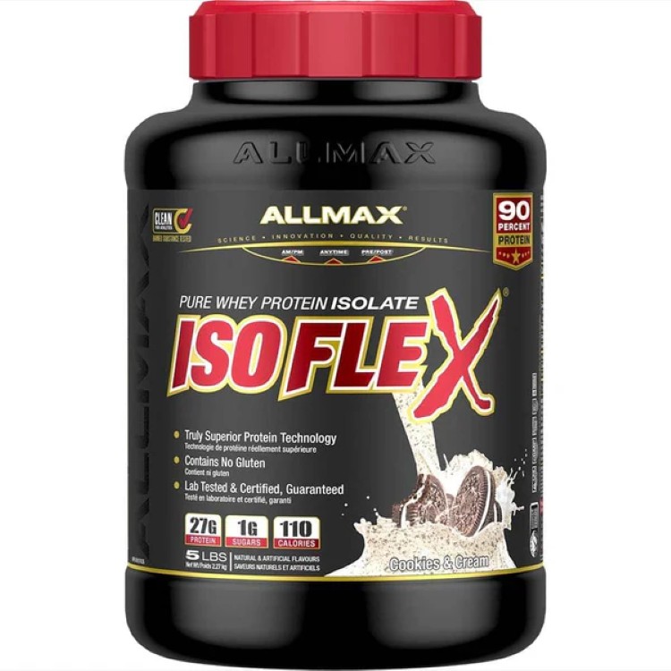 オールマックス アイソフレックス プロテイン クッキー&クリーム味 2.27kg ALLMAX ISOFLEX Protein 5lbCookies & Cream 【お取り寄せ商品】|プロテインUSA