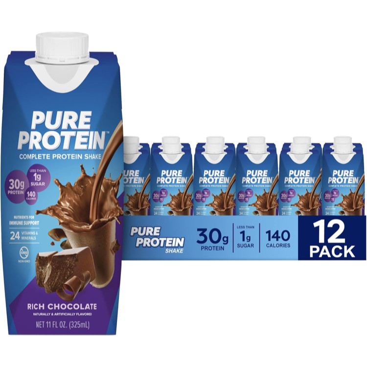 ピュア プロテイン30g チョコレート 11 オンス ボトル 12 パック Pure Protein 30g: Chocolate (12/11oz tetra) 【お取り寄せ商品】【合わせて買いたい】|プロテインUSA