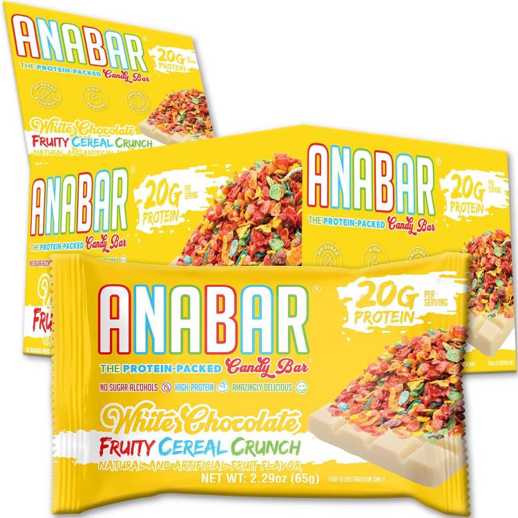 アナバー ホワイトチョコレート フルーティーシリアル 12本入り Anabar White Chocolate Fruity Cereal (12) 【お取り寄せ商品】【合わせて買いたい】