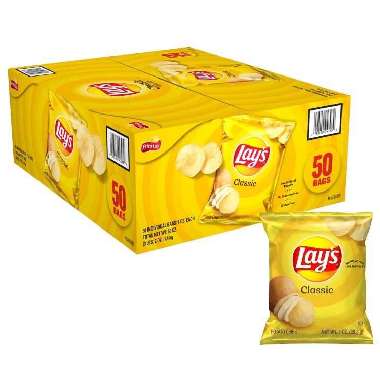 【アメリカコストコ品】レイズ ポテトチップス、クラシック、約28g 、50個入り Lay's Potato Chips, Classic, 1 oz, 50-count Lays 【お取り寄せ商品】