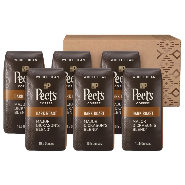 【アメリカコストコ品】ピーツコーヒー メジャーディカソンズブレンド ホールビーン 約297g バッグ 6パック Peet's Coffee Major Dickason's Blend Whole Bean, 10.5 oz Bags, 6-pack【お取り寄せ商品】【合わせて買いたい】