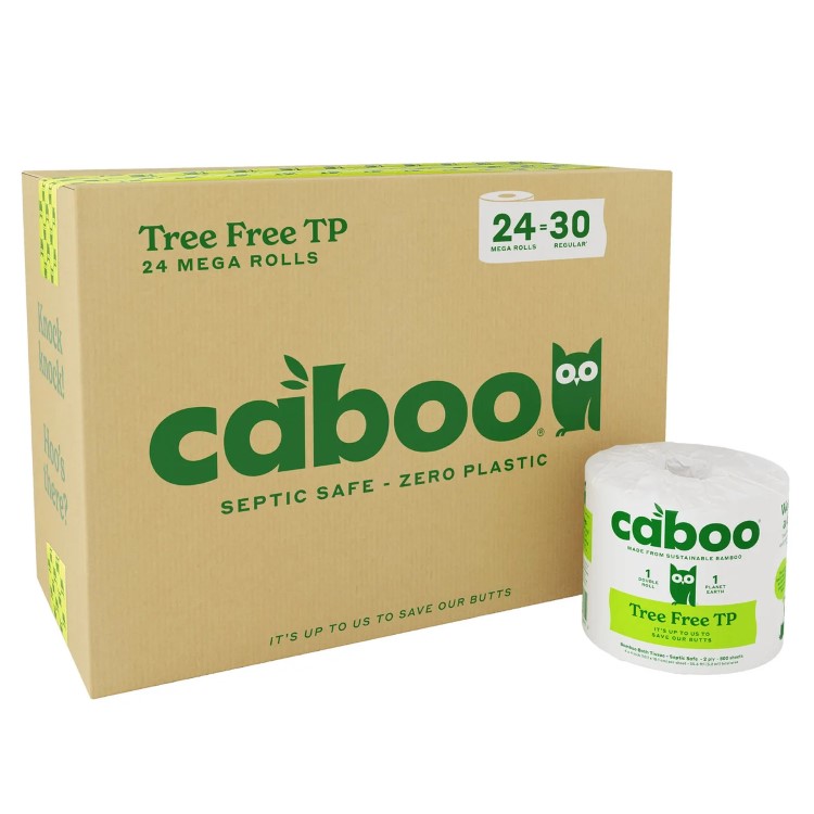 【アメリカコストコ品】Caboo 竹製バスティッシュ ダブル 400枚 24ロール Caboo Bamboo Bath Tissue, 2-Ply, 400 Sheets, 24 Rolls 【お取り寄せ商品】【合わせて買いたい】