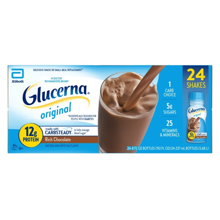 【アメリカコストコ品】グルセルナ オリジナル チョコレート味 24シェイク Glucerna Diabetic Nutritional Beverage, 8 Fluid Ounces, 24 Shakes chocolate 【お取り寄せ商品】【合わせて買いたい】
