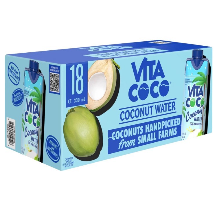 【アメリカコストコ品】ビタココ ココナッツウォーター 330ml (11.1 fl oz) 18 個入りVita Coco, Coconut Water, 11.1 fl oz, 18-Count 【お取り寄せ商品】【合わせて買いたい】|プロテインUSA