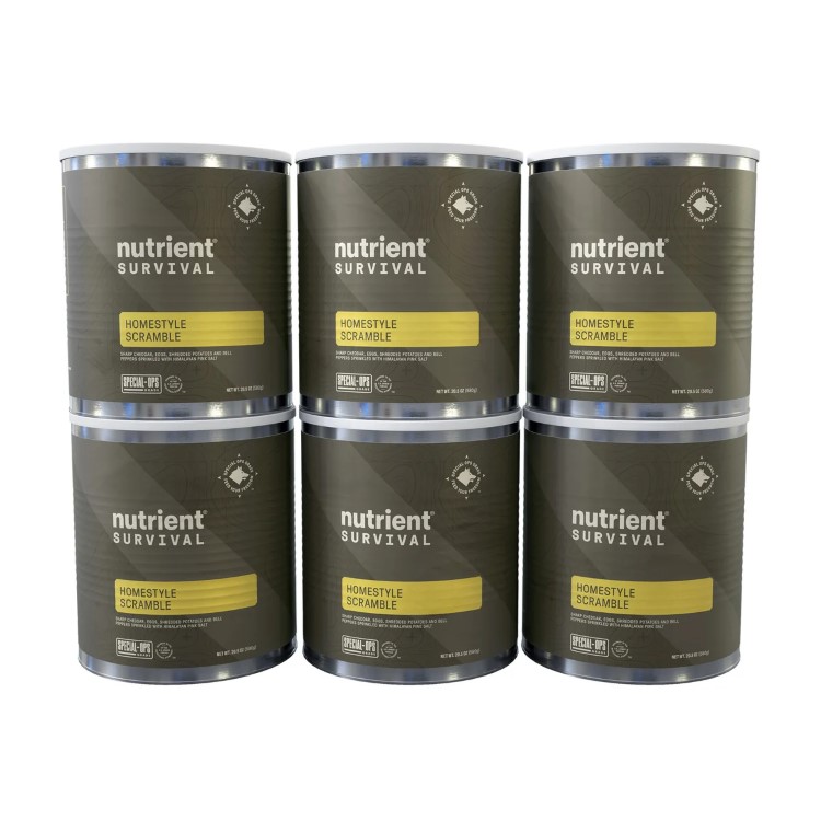 ニュートリエントサバイバル フリーズドライ ホームスタイルスクランブル 6パック(合計60食分) Nutrient Survival Freeze Dried Homestyle Scramble 6-pack (60 Total Servings)【お取り寄せ商品】【合わせて買いたい】|プロテインUSA