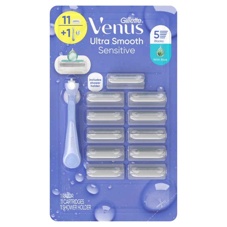 【アメリカコストコ品】ジレット ヴィーナス ウルトラスムース カミソリ 11本入り Gillette Venus Ultra Smooth Razor, 11-count 【お取り寄せ商品】【合わせて買いたい】｜プロテインUSA