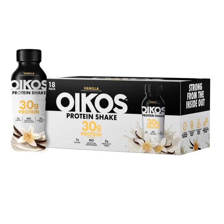 オイコス プロテインシェイク バニラ 355mL 18本セット Oikos 30g Protein Shake, Vanilla, 12 fl oz, 18-pack 【お取り寄せ商品】|プロテインUSA