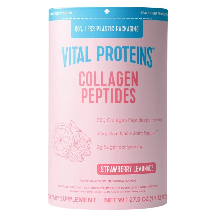 バイタルプロテインズ コラーゲンペプチド ストロベリーレモネード 約782g Vital Proteins Collagen Peptides, Strawberry Lemonade, 1.7 lbs 【お取り寄せ商品】｜プロテインUSA