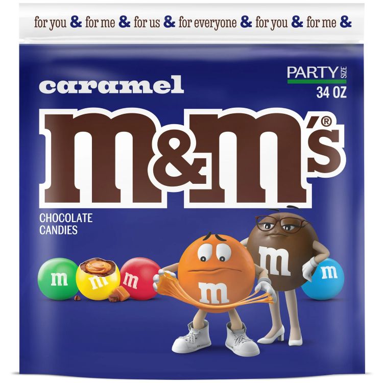 M&M's キャラメルミルクチョコレートキャンディ パーティーサイズ - 約963g 袋 M&M's Caramel Milk Chocolate Candy Party Size - 34 oz Bag 【お取り寄せ商品】【合わせて買いたい】 4,134円