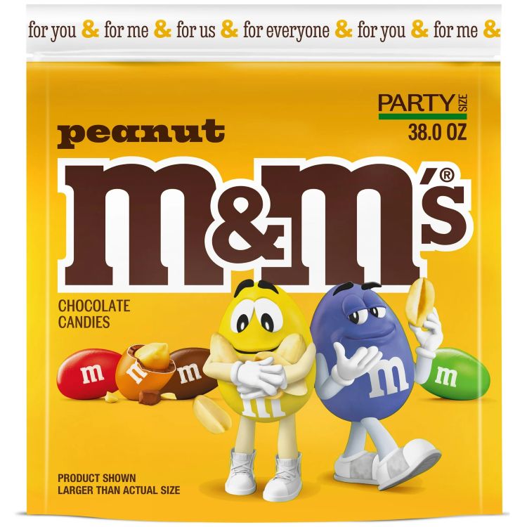 M&M's ピーナッツミルクチョコレートキャンディ パーティーサイズ - 約1077g 袋 M&M's Peanut Milk Chocolate Candy, Party Size - 38 oz Bag 【お取り寄せ商品】【合わせて買いたい】
