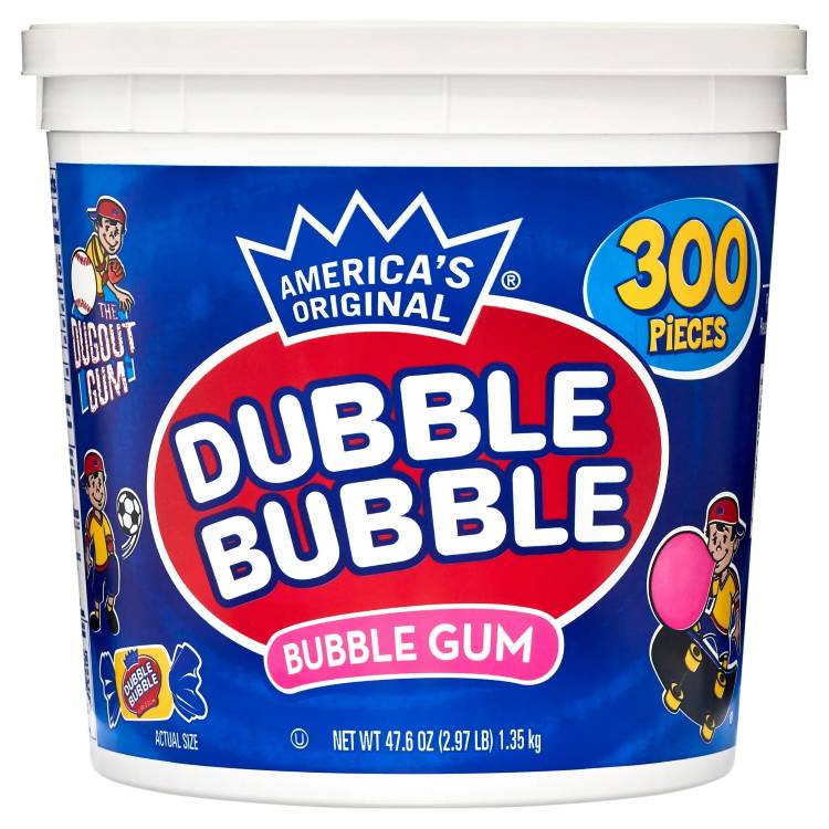 ダブルバブル CVT16403 バブルガム オリジナルピンク 300 個 Dubble Bubble CVT16403 Bubble Gum, Original Pink, 300/tub 【お取り寄せ商品】【合わせて買いたい】