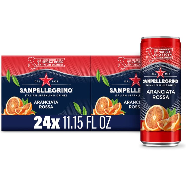 サンペレグリノ イタリアンスパークリングドリンク アランチャータロッサ オレンジ＆ブラッドオレンジ 24缶パック Sanpellegrino Italian Sparkling Drink Orange and Blood Orange 24 Pack Cans 【お取り寄せ商品】【合わせて買いたい】