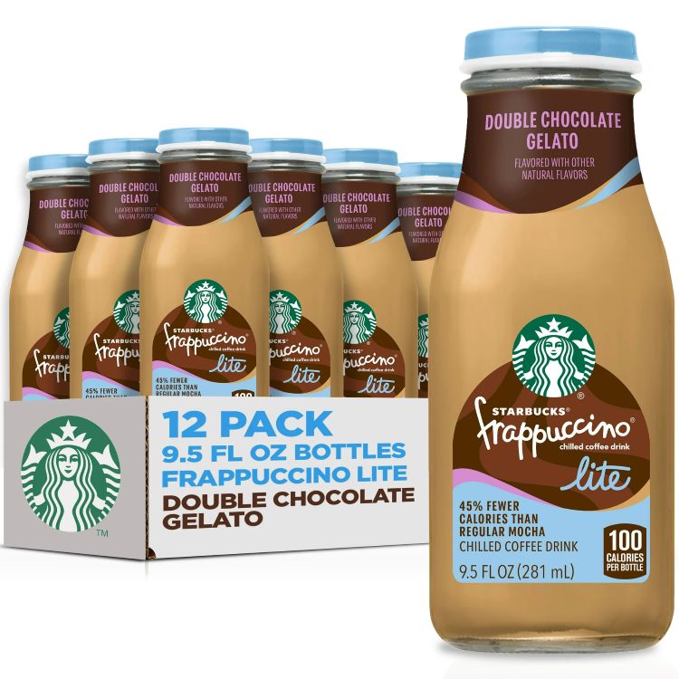 スターバックス フラペチーノ ライト ダブルチョコレート ジェラート 12本入り 281ml ボトル Starbucks Frappuccino Lite Double Chocolate Gelato, 12 pack 9.5 fl oz bottles 【お取り寄せ商品】【合わせて買いたい】