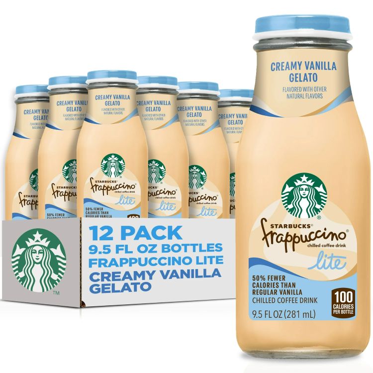 スターバックス フラペチーノ ライト クリーミーバニラジェラート 12本入り 281ml ボトル Starbucks Frappuccino Lite Creamy Vanilla Gelato, 12 pack 9.5 fl oz bottles 【お取り寄せ商品】