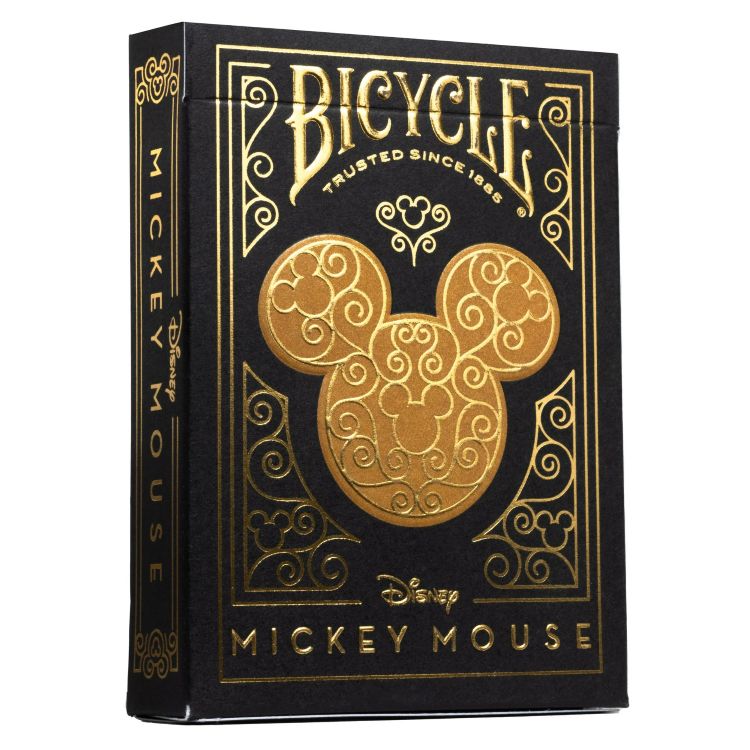 ディズニー ミッキーマウスモチーフ ブラック&ゴールド トランプ Disney Mickey Mouse Inspired Black and Gold Bicycle Playing Cards 【お取り寄せ商品】【合わせて買いたい】