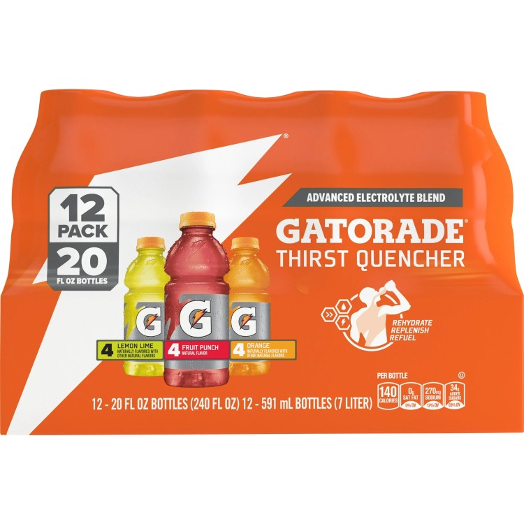 ゲータレード サースト クエンチャー バラエティパック 591ml 12本 Gatorade Thirst Quencher Variety 20 fl oz, 12 Count 【お取り寄せ商品】【合わせて買いたい】